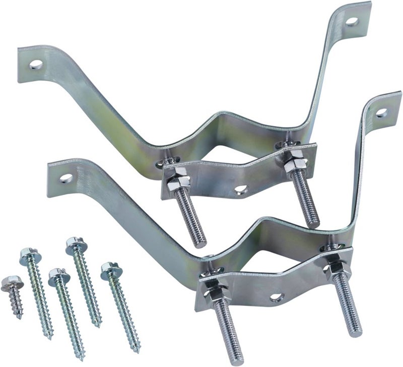 Channel Master 3" Wall Mount â€“ Sturdy Steel Bracket for Secure TV Antenna & Mast Installation, Weather-Resistant, Supports Masts/Poles, Up-to 2.5â€ Diameter, 3" Wall Clearance, Includes Two Brackets - Image 1